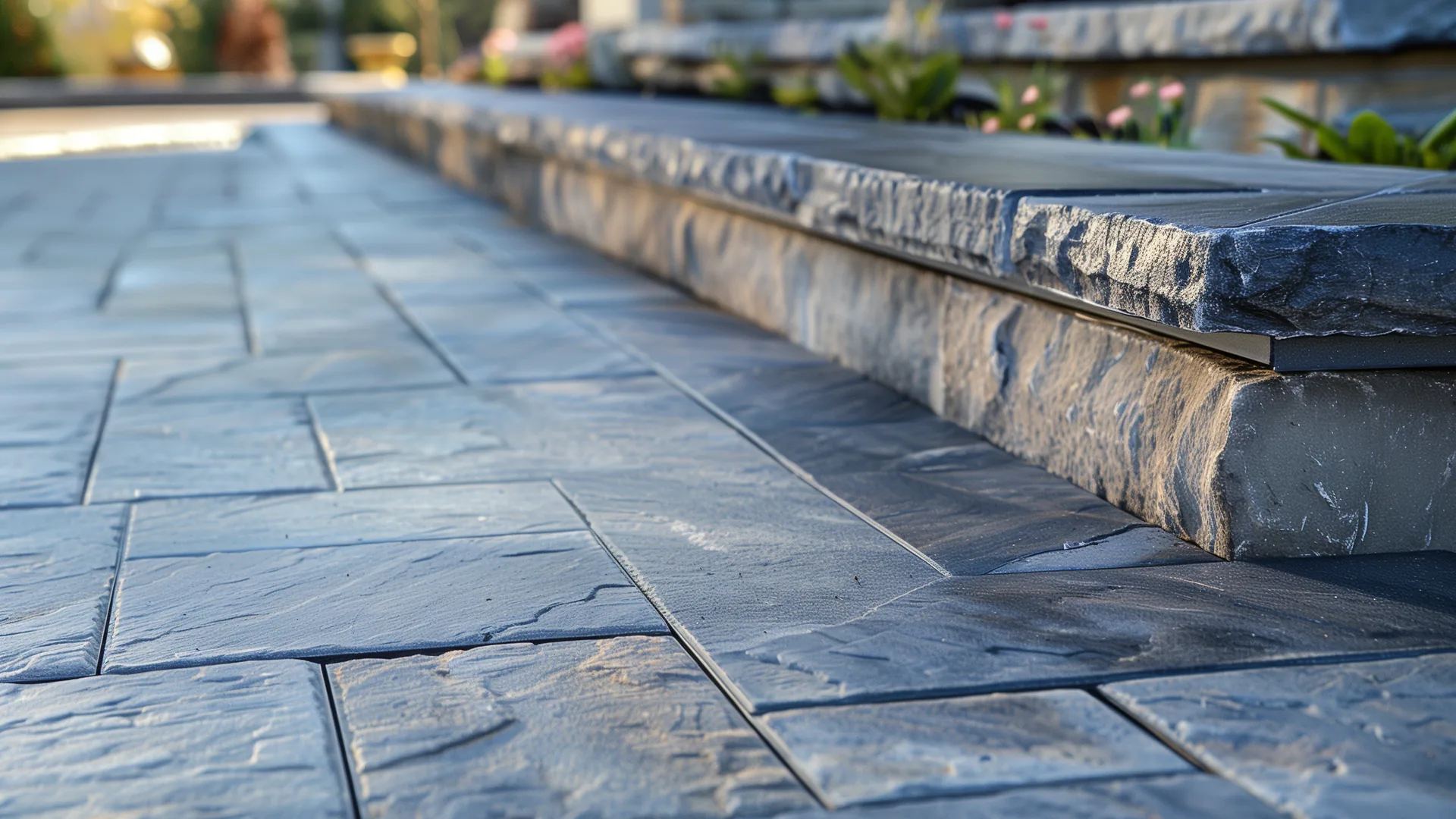 Interlock stone patio installed in a Toronto backyard